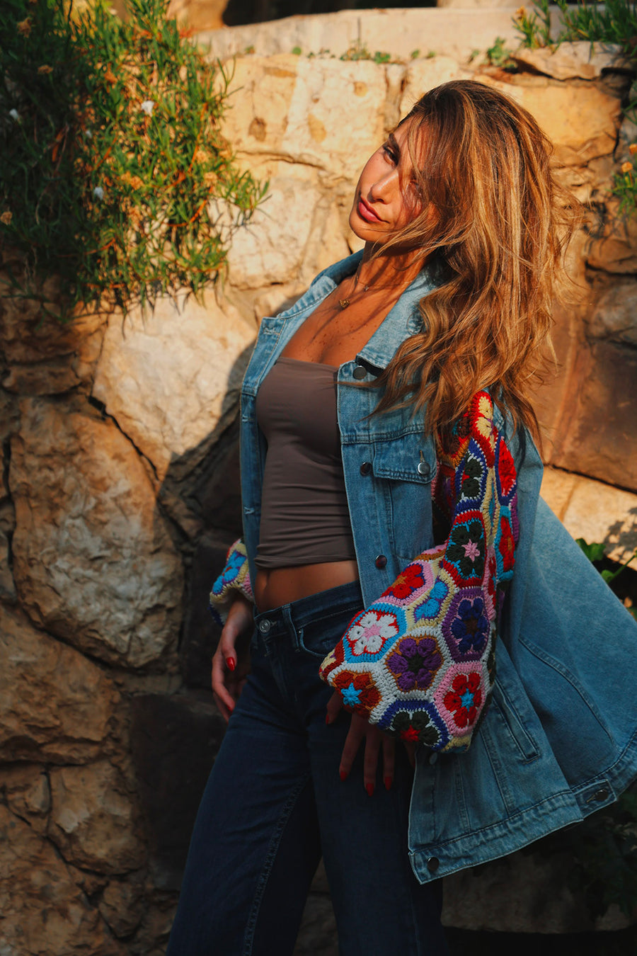 Bloom Sleeve Denim